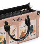 Strong Worthy Loved Enough - Personalized Leather Handbag Sbn06