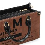 Black Girl & Melanin - Personalized Leather Handbag Mb29