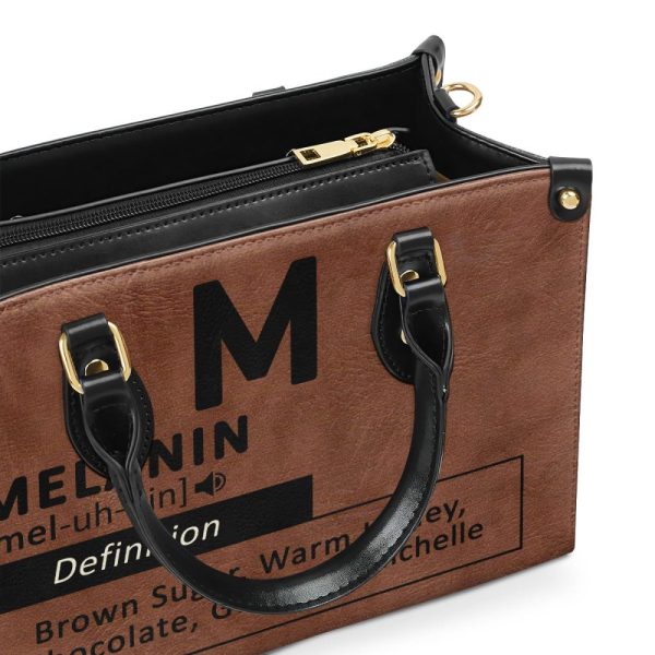 Black Girl & Melanin - Personalized Leather Handbag Mb29