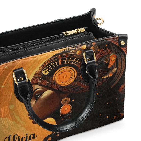 Afrofuturism06 - Personalized Leather Handbag Sb119