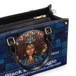 Black Mom Magic - Personalized Leather Handbag - Sb14A