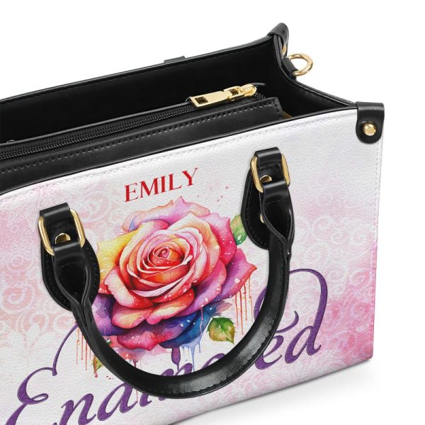 Enamored - Personalized Leather Handbag - Stb140