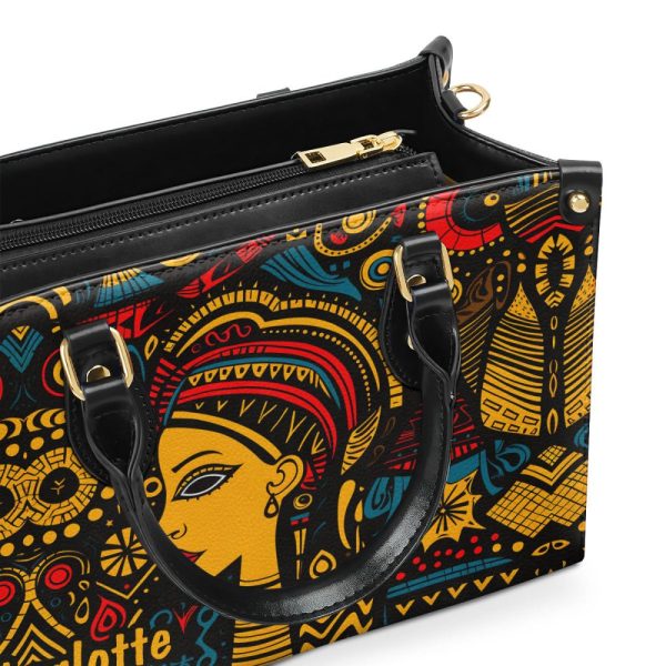 The Black Origin - Personalized Leather Handbag Stb18