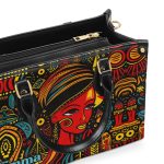 The Black Origin - Personalized Leather Handbag With Unique Texture Stb18B