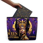 A Beautiful Queen - Personalized Leather Totebag