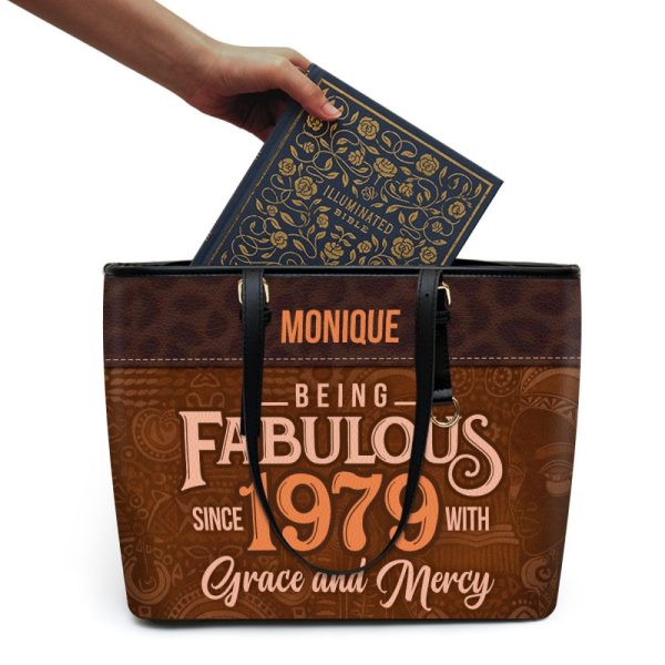 Being Fabulous - Personalized Leather Totebag