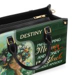 I Am Black Without Apology - Personalized Leather Handbag