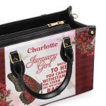 I Am The Storm - Personalized Leather Handbag Sbt36