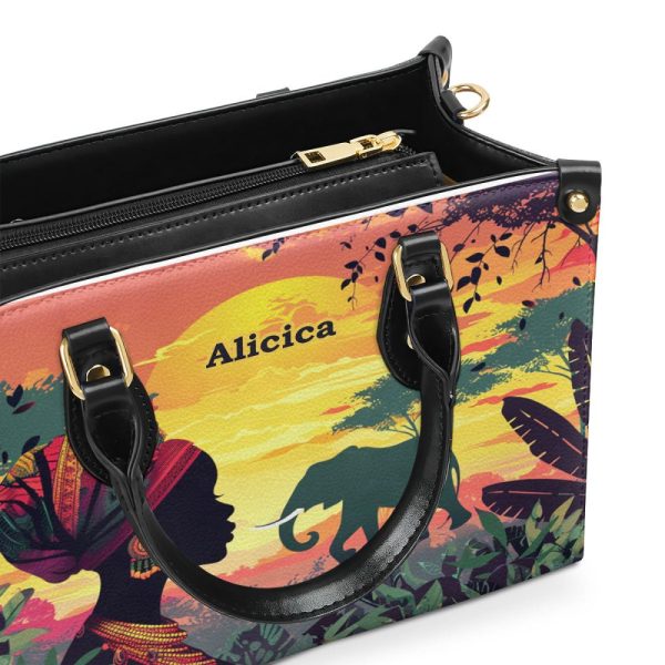 Afrocentrism 07 - Personalized Leather Handbag Sbt07