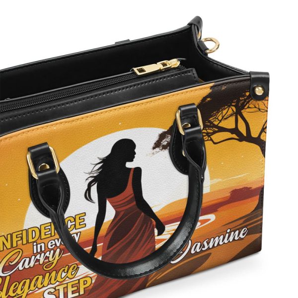 Confidence And Elegance - Personalized Leather Handbag Sb304