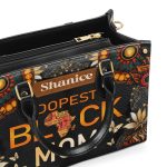 Dopest Black Mom - Personalized Leather Handbag Mb64A