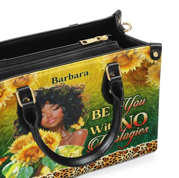 Be You With No Apologies - Personalized Leather Handbag
