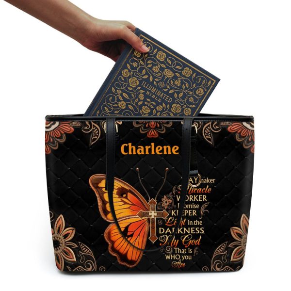 Way Maker - Personalized Leather Totebag