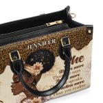 She Knows - Personalized Leather Handbag Sbhn09