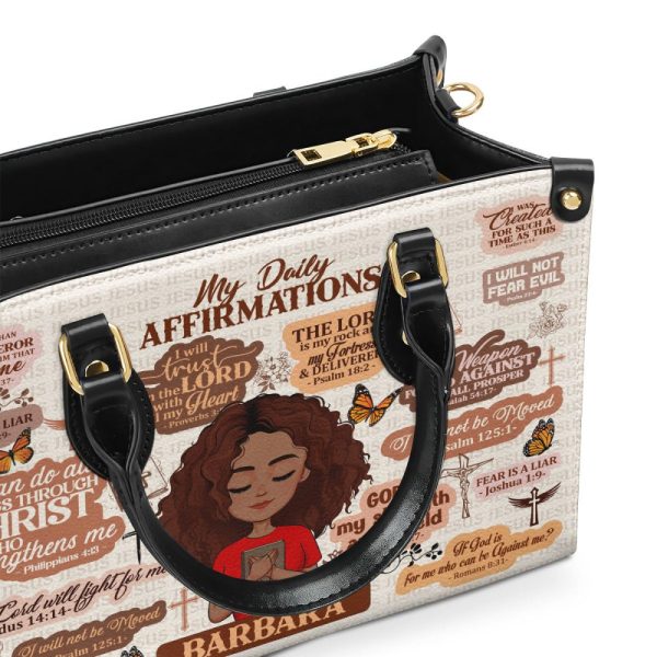 My Daily Affirmations - Personalized Leather Handbag Sblhblm2276D