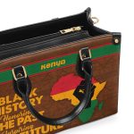 Black History Honoring The Past Inspiring The Future - Personalized Leather Handbag Stb190