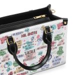 Teacher Daily Affirmations - Personalized Leather Handbag Sblhblm999L