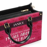 All About That Bass - Personalized Leather Handbag Sb189