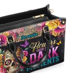 Flowers Grow Out Of Dark Moments - Personalized Leather Handbag Sblhblm2710D