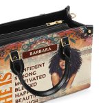 She Is - Personalized Leather Handbag