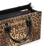 A Whole Lot Of Sass With A Pinch Of Sarcasm - Personalized Leather Handbag Stb202