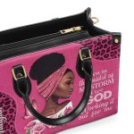 I See God Working It For Me - Personalized Leather Handbag Stb164