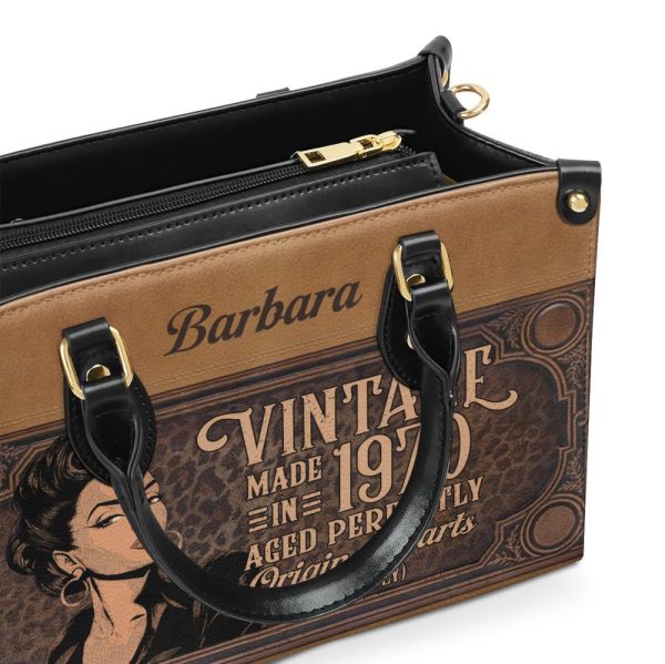 Vintage Brown - Personalized Leather Handbag