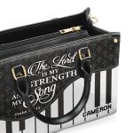 The Lord Is My Strength And My Song - Personalized Leather Handbag Sblhblm2468M