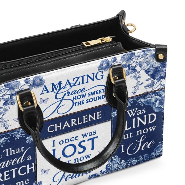 Amazing Grace - Personalized Leather Handbag
