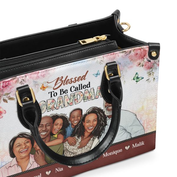 Blessed To Be Called  - Personalized Leather Handbag