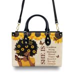 She Is - Personalized Leather Handbag Sb12