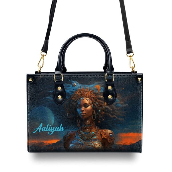 Afrofuturism11 - Personalized Leather Handbag Sb125