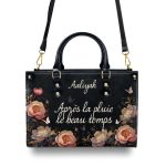 Après La Pluie, Le Beau Temps - Personalized Leather Handbag Sb609