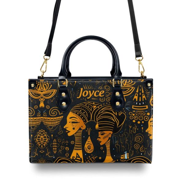 The Ancient Time Unique Texture - Personalized Leather Handbag Stb15