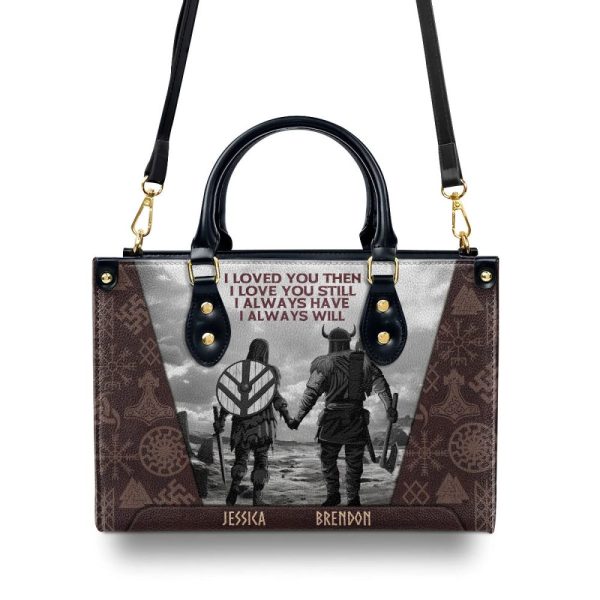 I Always Will - Personalized Leather Handbag Stb157
