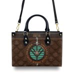 Unleash Your Inner Shield Maiden - Personalized Leather Handbag Stb59