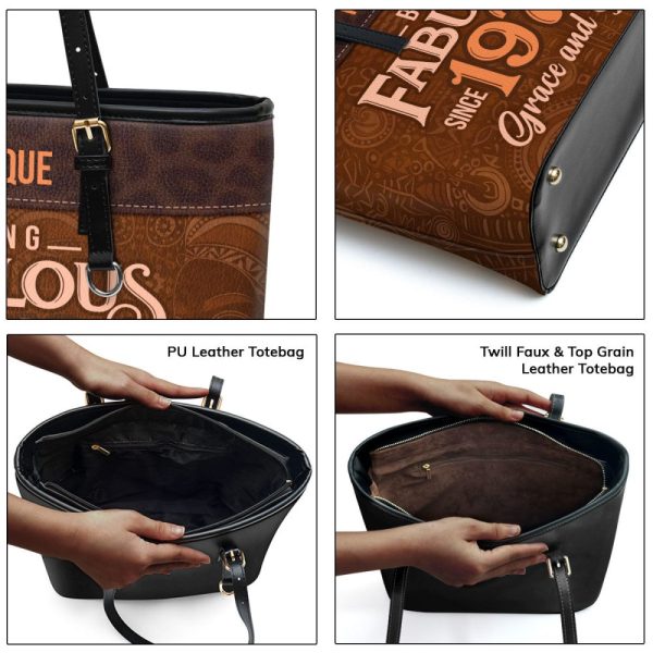 Being Fabulous - Personalized Leather Totebag