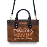Being Fabulous - Personalized Leather Handbag Stb59