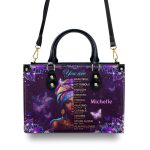 God Says You Are - Personalized Leather Handbag Mb32