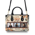 I Love Myself Through Thick And Thin - Personalized Leather Handbag Sblhblm1011L