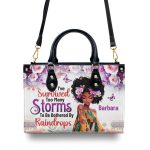 I'Ve Survived Too Many Storms - Personalized Leather Handbag
