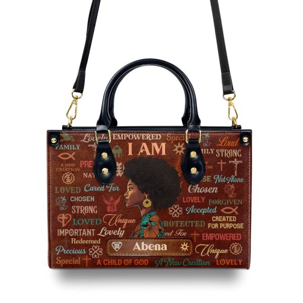 I Am Chosen - Personalized Leather Handbag