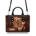 Black Girl Magic - Personalized Leather Handbag Mb69