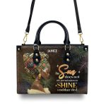 The Sun Does Not Ask Permission To Shine & Neither Do I - Personalized Leather Handbag Sbha01