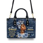 The Devil Saw Me With My Head Down - Personalized Leather Handbag Sblhblh1177M