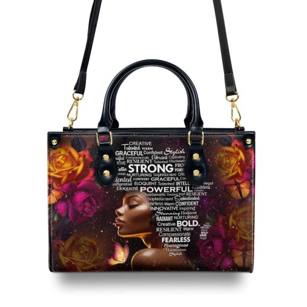 Africa Map - Leather Handbag Sb454