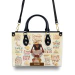 Stronger Than The Storm - Personalized Leather Handbag Sbhn14