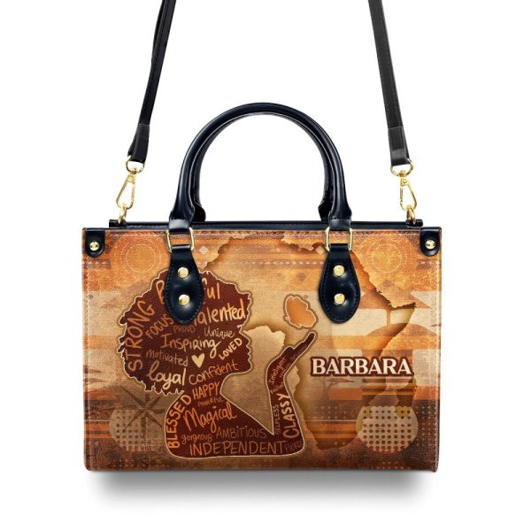 Strong Beautiful Proud Girl - Personalized Leather Handbag Sblhblm2475D