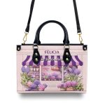 La Vie En Rose - Personalized Leather Hand Bag Sblhbt71