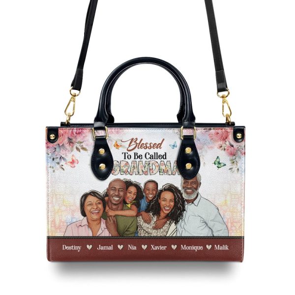 Blessed To Be Called  - Personalized Leather Handbag